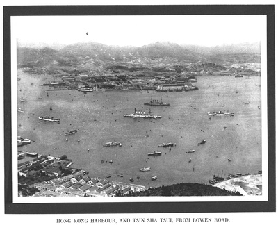 CO1069-457 0040 Hong Kong Harbour, and Tsim Sha Tsui, From Bowen Road